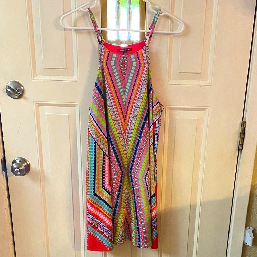 Sievercute Dress Chevron Colorful Mixed Print Medium